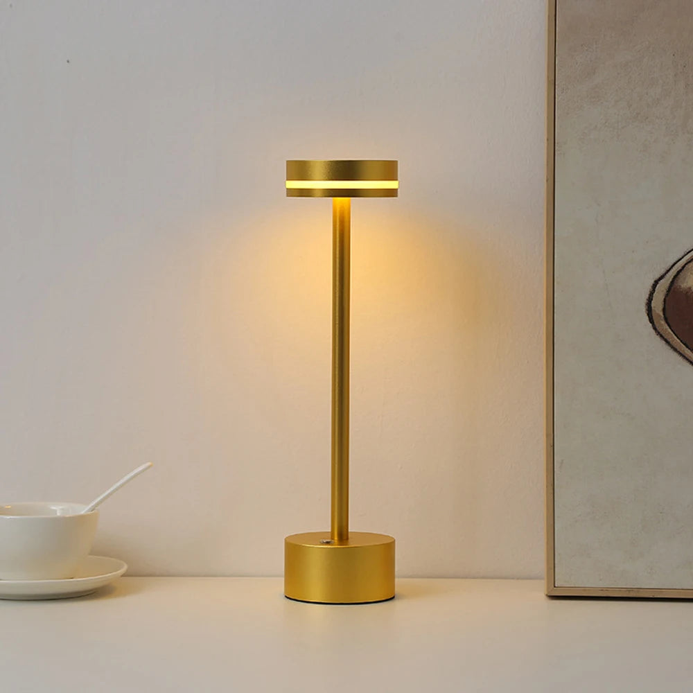 Touch Charging LED Table Lamp: Modern and Portable Bedside Light